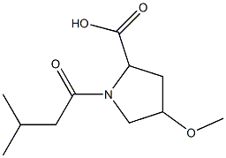 4-methoxy-1-(3-methylbutanoyl)pyrrolidine-2-carboxylic acid