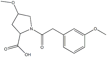 4-methoxy-1-[(3-methoxyphenyl)acetyl]pyrrolidine-2-carboxylic acid