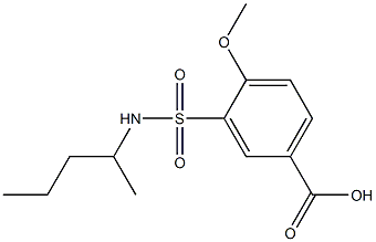  4-methoxy-3-(pentan-2-ylsulfamoyl)benzoic acid