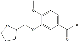 4-methoxy-3-(tetrahydrofuran-2-ylmethoxy)benzoic acid Structure