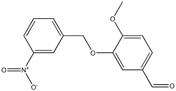 4-methoxy-3-[(3-nitrobenzyl)oxy]benzaldehyde 结构式
