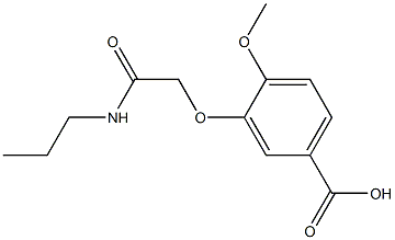 4-methoxy-3-[2-oxo-2-(propylamino)ethoxy]benzoic acid