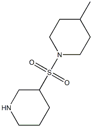 4-methyl-1-(piperidin-3-ylsulfonyl)piperidine Structure