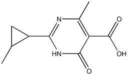 4-methyl-2-(2-methylcyclopropyl)-6-oxo-1,6-dihydropyrimidine-5-carboxylic acid Structure