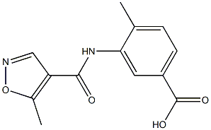 4-methyl-3-{[(5-methylisoxazol-4-yl)carbonyl]amino}benzoic acid