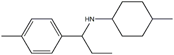 4-methyl-N-[1-(4-methylphenyl)propyl]cyclohexan-1-amine Struktur