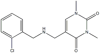 5-({[(2-chlorophenyl)methyl]amino}methyl)-1,3-dimethyl-1,2,3,4-tetrahydropyrimidine-2,4-dione