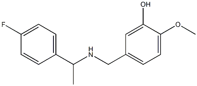 5-({[1-(4-fluorophenyl)ethyl]amino}methyl)-2-methoxyphenol|