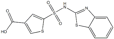 5-(1,3-benzothiazol-2-ylsulfamoyl)thiophene-3-carboxylic acid