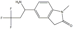  5-(1-amino-3,3,3-trifluoropropyl)-1-methyl-2,3-dihydro-1H-indol-2-one