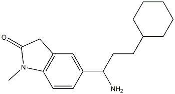 5-(1-amino-3-cyclohexylpropyl)-1-methyl-2,3-dihydro-1H-indol-2-one