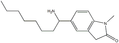  5-(1-aminooctyl)-1-methyl-2,3-dihydro-1H-indol-2-one