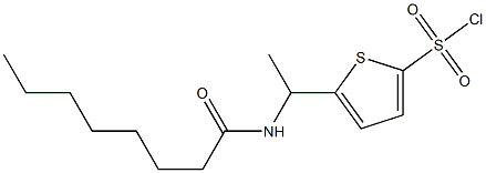 5-(1-octanamidoethyl)thiophene-2-sulfonyl chloride