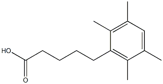 5-(2,3,5,6-tetramethylphenyl)pentanoic acid Structure