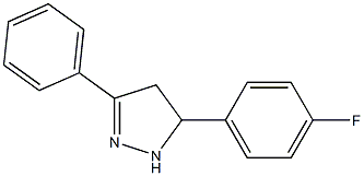 5-(4-fluorophenyl)-3-phenyl-4,5-dihydro-1H-pyrazole Structure
