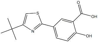 5-(4-tert-butyl-1,3-thiazol-2-yl)-2-hydroxybenzoic acid