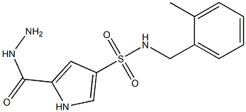  5-(hydrazinocarbonyl)-N-(2-methylbenzyl)-1H-pyrrole-3-sulfonamide
