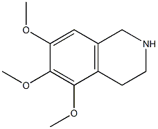 5,6,7-trimethoxy-1,2,3,4-tetrahydroisoquinoline Structure