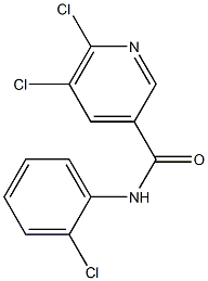 5,6-dichloro-N-(2-chlorophenyl)pyridine-3-carboxamide Structure