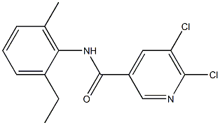  5,6-dichloro-N-(2-ethyl-6-methylphenyl)pyridine-3-carboxamide