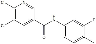  5,6-dichloro-N-(3-fluoro-4-methylphenyl)pyridine-3-carboxamide