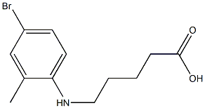  5-[(4-bromo-2-methylphenyl)amino]pentanoic acid