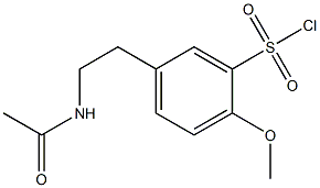 5-[2-(acetylamino)ethyl]-2-methoxybenzenesulfonyl chloride Structure