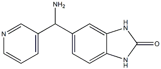 5-[amino(pyridin-3-yl)methyl]-2,3-dihydro-1H-1,3-benzodiazol-2-one Struktur