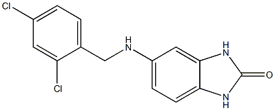 5-{[(2,4-dichlorophenyl)methyl]amino}-2,3-dihydro-1H-1,3-benzodiazol-2-one Structure