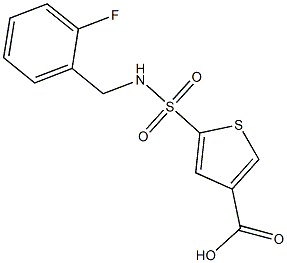  5-{[(2-fluorophenyl)methyl]sulfamoyl}thiophene-3-carboxylic acid