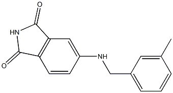 5-{[(3-methylphenyl)methyl]amino}-2,3-dihydro-1H-isoindole-1,3-dione Struktur
