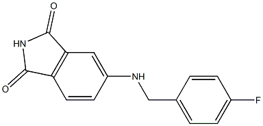 5-{[(4-fluorophenyl)methyl]amino}-2,3-dihydro-1H-isoindole-1,3-dione Struktur