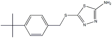 5-{[(4-tert-butylphenyl)methyl]sulfanyl}-1,3,4-thiadiazol-2-amine|