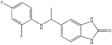  5-{1-[(2,4-difluorophenyl)amino]ethyl}-2,3-dihydro-1H-1,3-benzodiazol-2-one