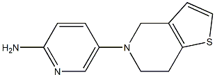 5-{4H,5H,6H,7H-thieno[3,2-c]pyridin-5-yl}pyridin-2-amine Structure
