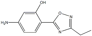 5-amino-2-(3-ethyl-1,2,4-oxadiazol-5-yl)phenol Structure