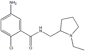5-amino-2-chloro-N-[(1-ethylpyrrolidin-2-yl)methyl]benzamide,,结构式