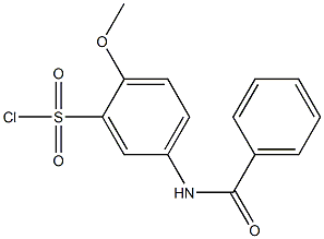5-benzamido-2-methoxybenzene-1-sulfonyl chloride Structure