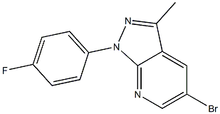 5-bromo-1-(4-fluorophenyl)-3-methyl-1H-pyrazolo[3,4-b]pyridine Structure