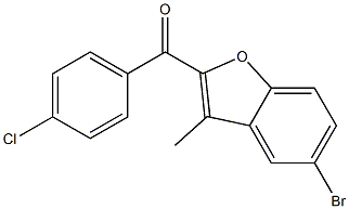  5-bromo-2-[(4-chlorophenyl)carbonyl]-3-methyl-1-benzofuran