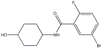 5-bromo-2-fluoro-N-(4-hydroxycyclohexyl)benzamide Structure