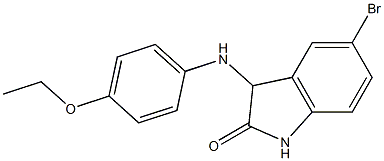  5-bromo-3-[(4-ethoxyphenyl)amino]-2,3-dihydro-1H-indol-2-one