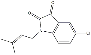  5-chloro-1-(3-methylbut-2-en-1-yl)-2,3-dihydro-1H-indole-2,3-dione