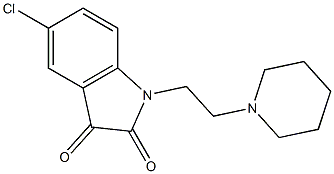  5-chloro-1-[2-(piperidin-1-yl)ethyl]-2,3-dihydro-1H-indole-2,3-dione