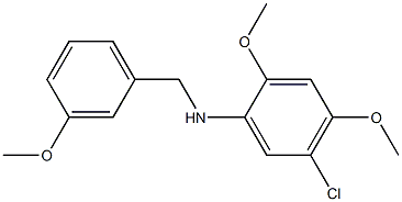  5-chloro-2,4-dimethoxy-N-[(3-methoxyphenyl)methyl]aniline