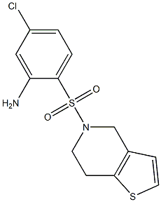  5-chloro-2-{4H,5H,6H,7H-thieno[3,2-c]pyridine-5-sulfonyl}aniline