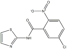 5-chloro-2-nitro-N-(1,3-thiazol-2-yl)benzamide Structure