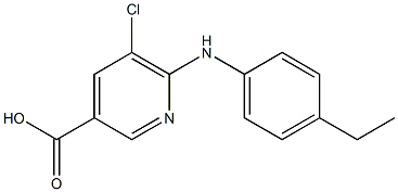  5-chloro-6-[(4-ethylphenyl)amino]pyridine-3-carboxylic acid