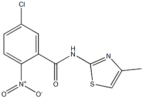  5-chloro-N-(4-methyl-1,3-thiazol-2-yl)-2-nitrobenzamide