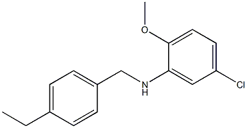  5-chloro-N-[(4-ethylphenyl)methyl]-2-methoxyaniline